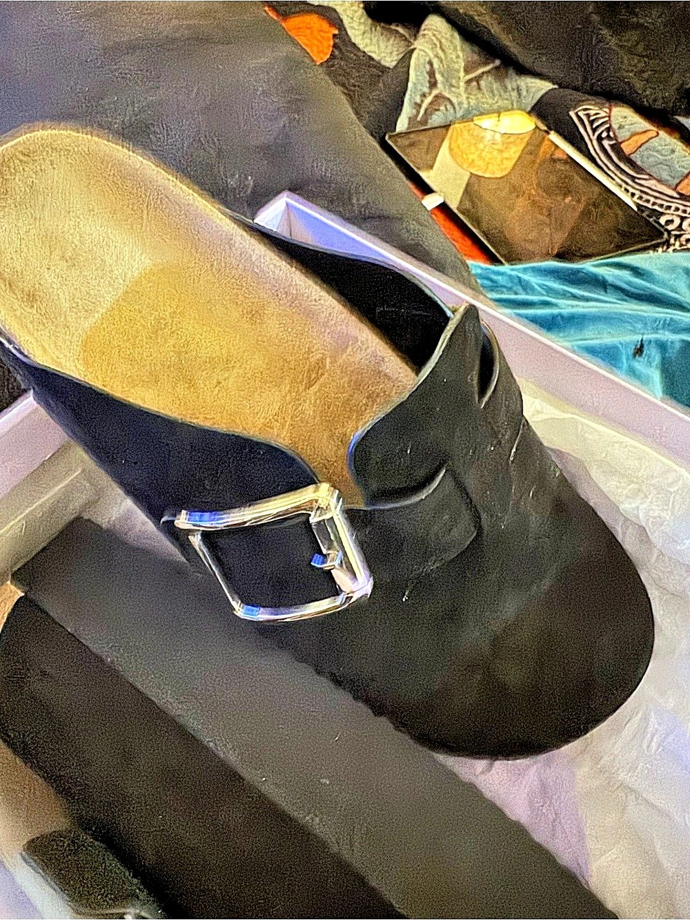 Madden Girl Cutiepie Black Mules US 10 Like New